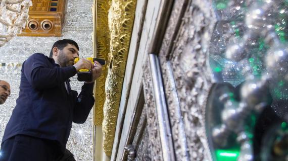 قسم صناعة شبابيك الأضرحة الشريفة وأبوابها