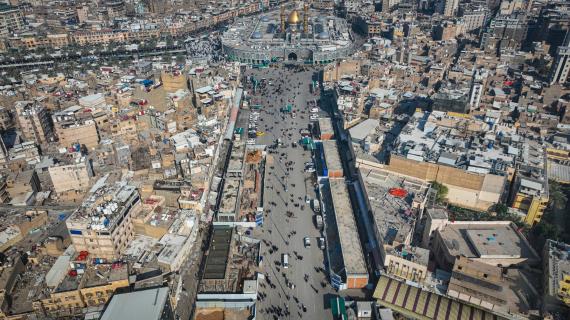 أواوين صحن باب القبلة الكبير